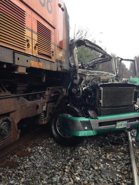 Train vs. Truck, 12/6/13 Photo: Wes Miasnik